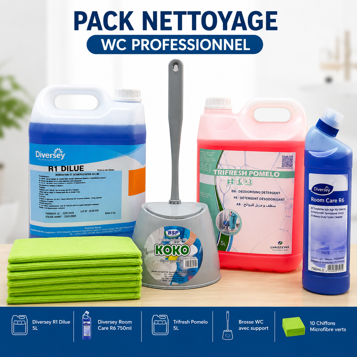 Pack Nettoyage WC Professionnel